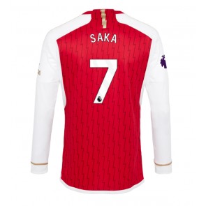 Arsenal Bukayo Saka #7 Hjemmebanetrøje 2023-24 Lange ærmer